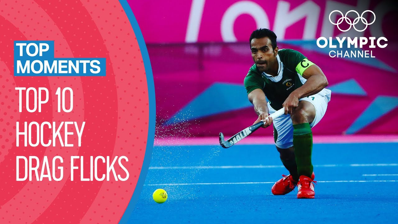 Top 10 Men’s Hockey Drag Flicks at the Olympics | Top Moments
