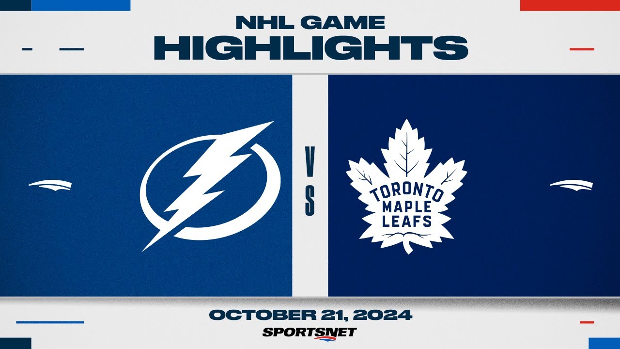 NHL Highlights | Lightning vs. Maple Leafs – October 21, 2024
