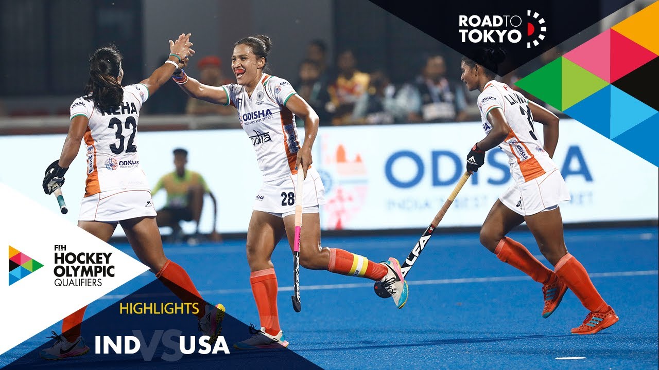 India vs USA | FIH Hockey Olympic Qualifiers | Women’s | Match 1
